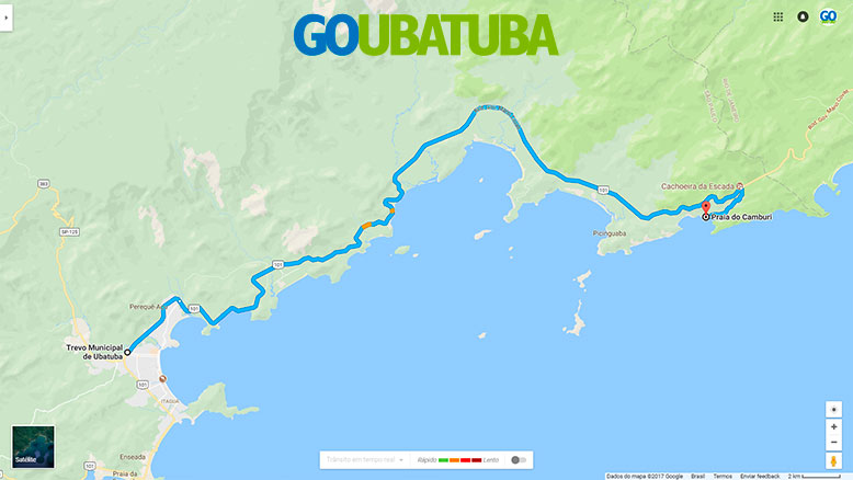 Como chegar na Praia do Camburi em Ubatuba