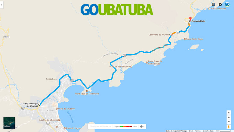 Como chegar na Praia do Meio em Ubatuba