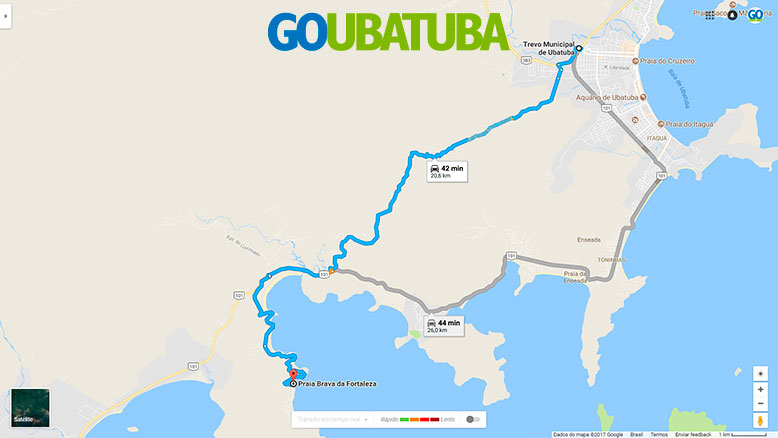 Como chegar na Praia Brava da Fortaleza em Ubatuba