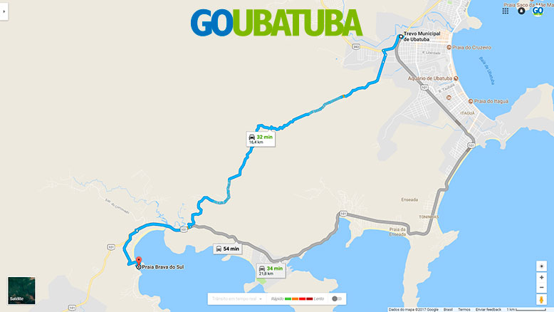 Como chegar na Praia Brava do Sul em Ubatuba