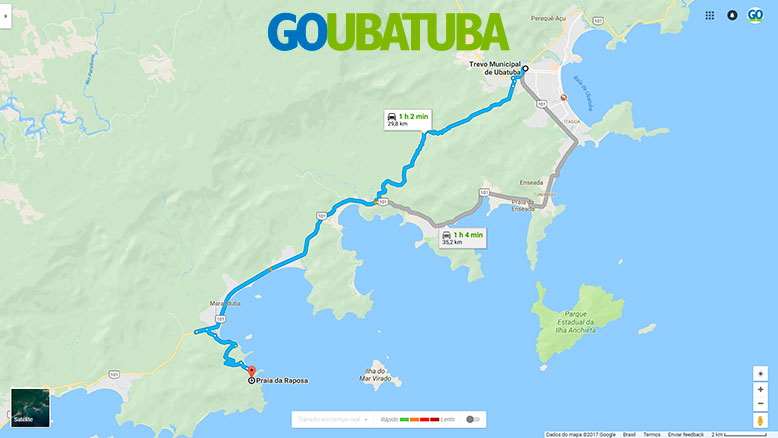 Como chegar na Praia da Raposa em Ubatuba
