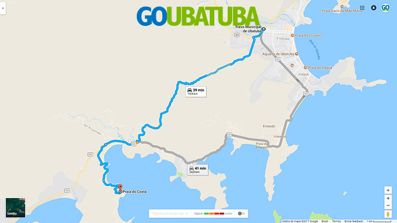 Como chegar na Praia do Costa em Ubatuba